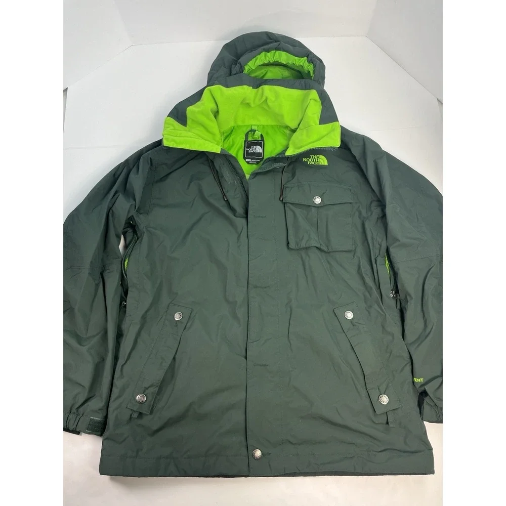 The North Face Mechanic 3 in 1 Triclimate HyVent Jacket Needle Green Mens Large